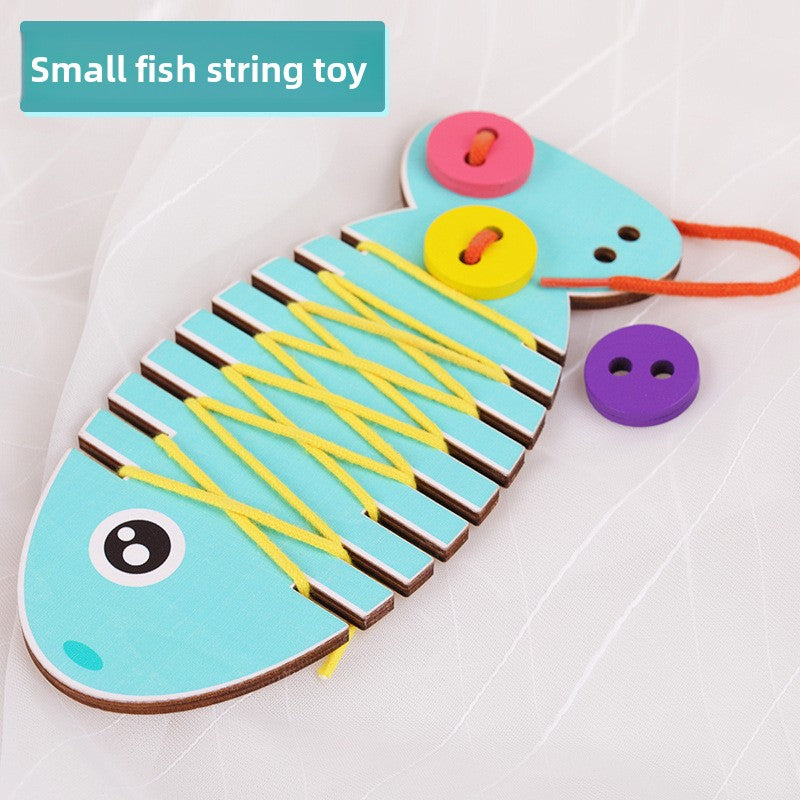 Wooden Shoelace & Button Practice Boards
