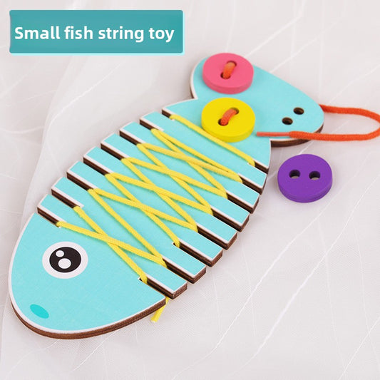 Wooden Shoelace & Button Practice Boards