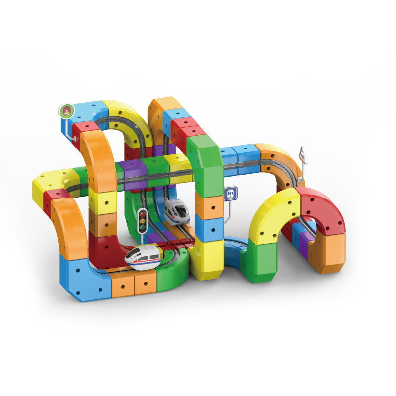 Electric Train Building Blocks for Kids