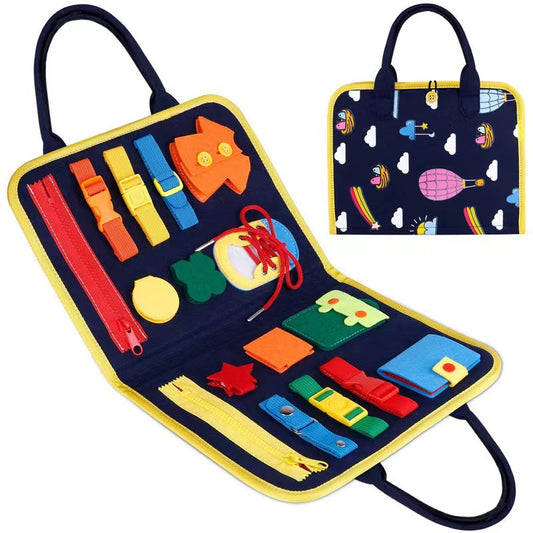 Felt Busy Board Activity Books for Kids – 20 Designs Design 07 – 2 Pages – 28 × 22 cm