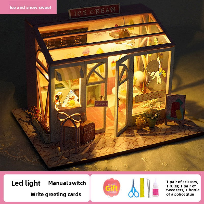 DIY Miniature House Kit for Kids Ice Snow Sweet Kit