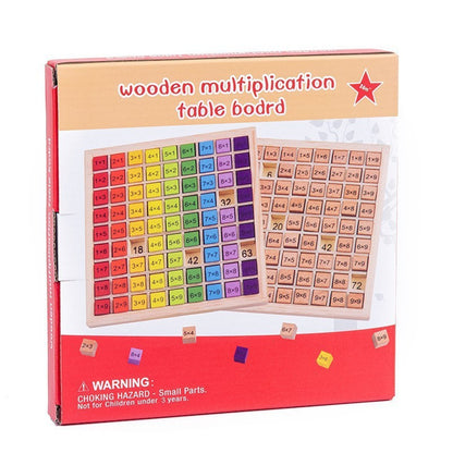 Wooden Multiplication Table Board for Kids