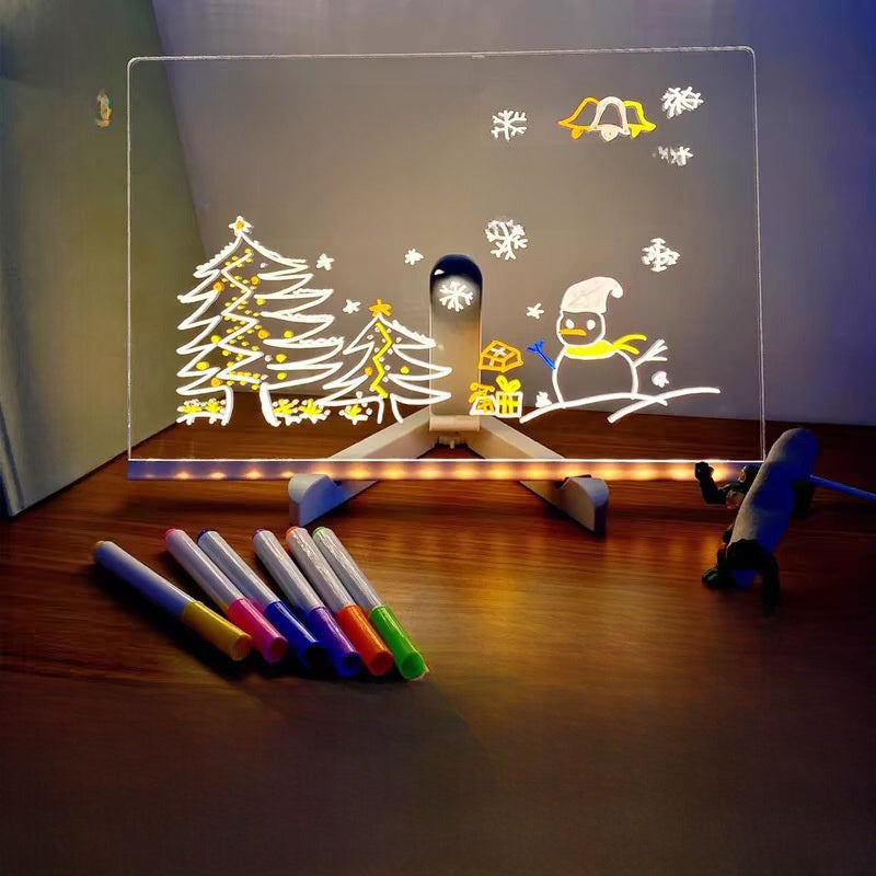 Reusable Luminous Drawing Board – Acrylic Light-Up Art Pad