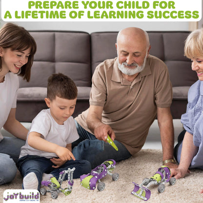 Stem Building Toys for Kids, Fun Creative Set 4 in 1, Stem Construction Building Gift Toys for Boys & Girls Ages 8 to 12 - 67 Pcs