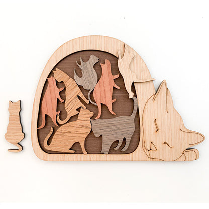 Wooden Animal Puzzle for Focus and Matching