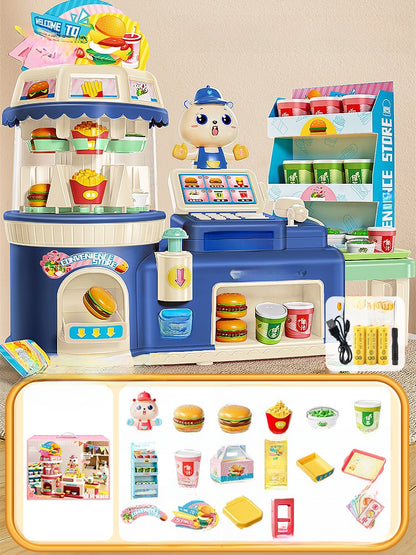 Kids Kitchen Pretend Play Learning Set