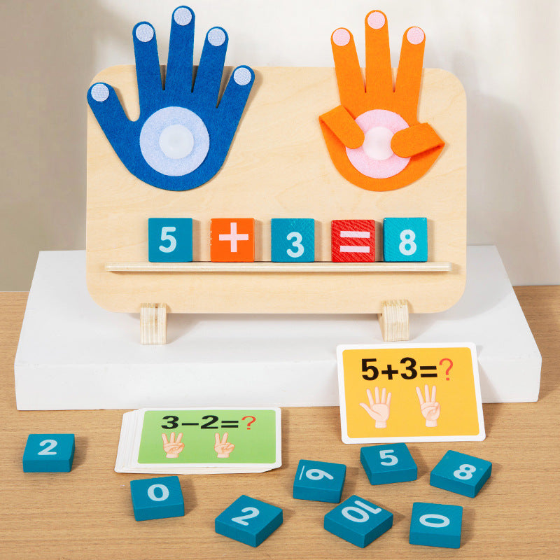 Wooden Finger Counting & Arithmetic Learning Board