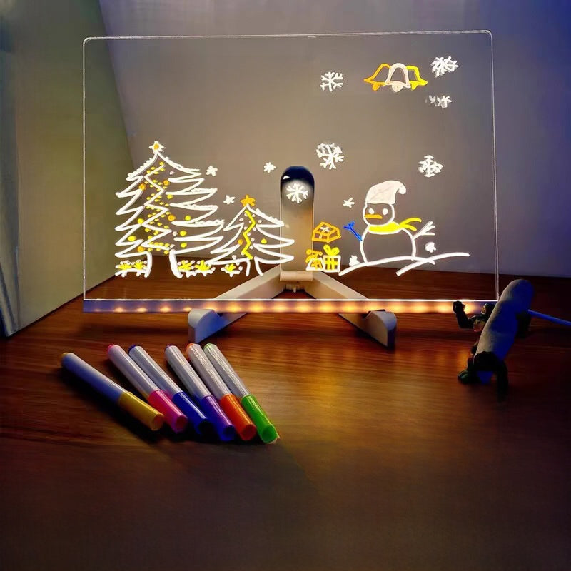 Reusable Luminous Drawing Board – Acrylic Light-Up Art Pad