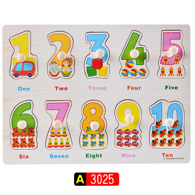 Montessori Wooden Alphabet Puzzle Board