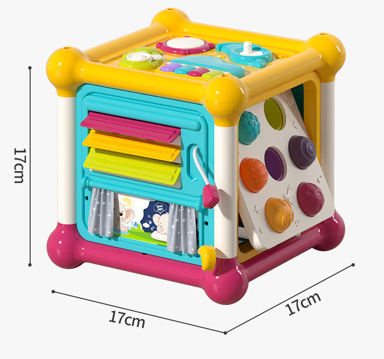 Hexahedral Activity Cube for Early Learning Second-generation facade
