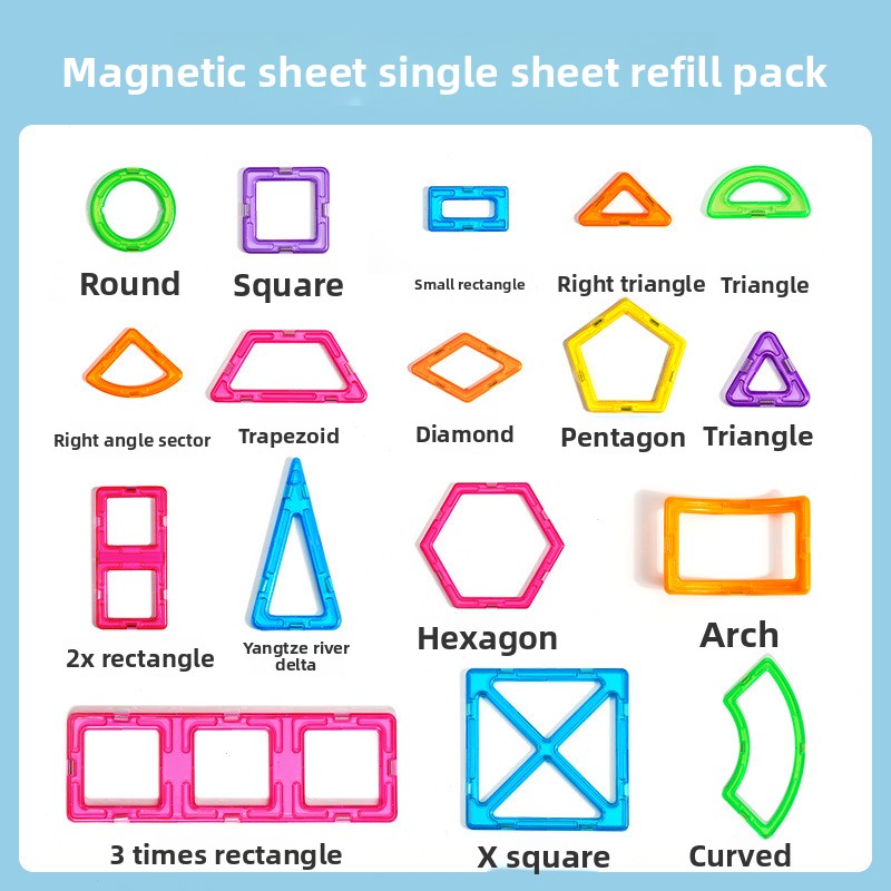 32-Piece Magnetic Building Blocks for Kids