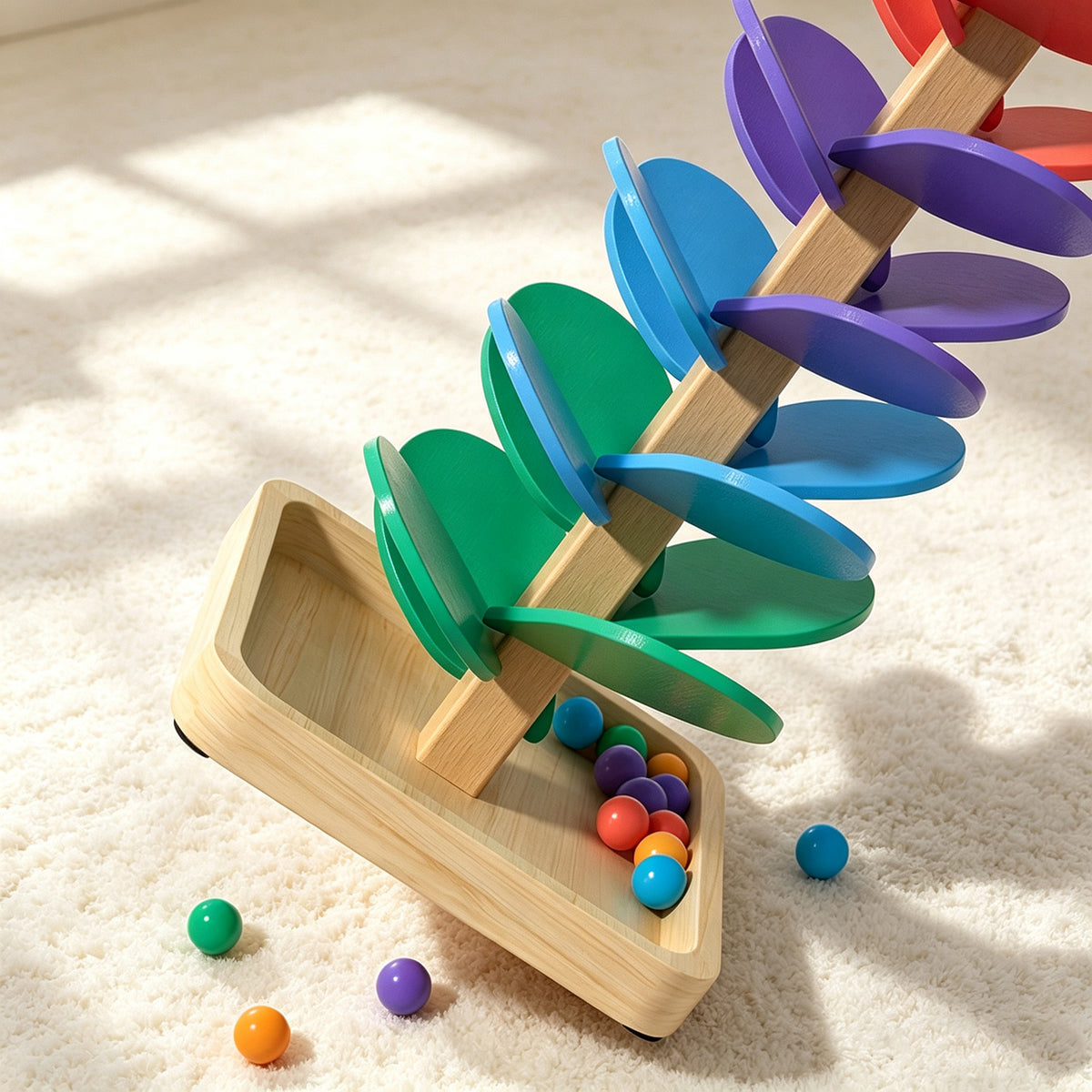 Wooden Musical Ball Track Toy