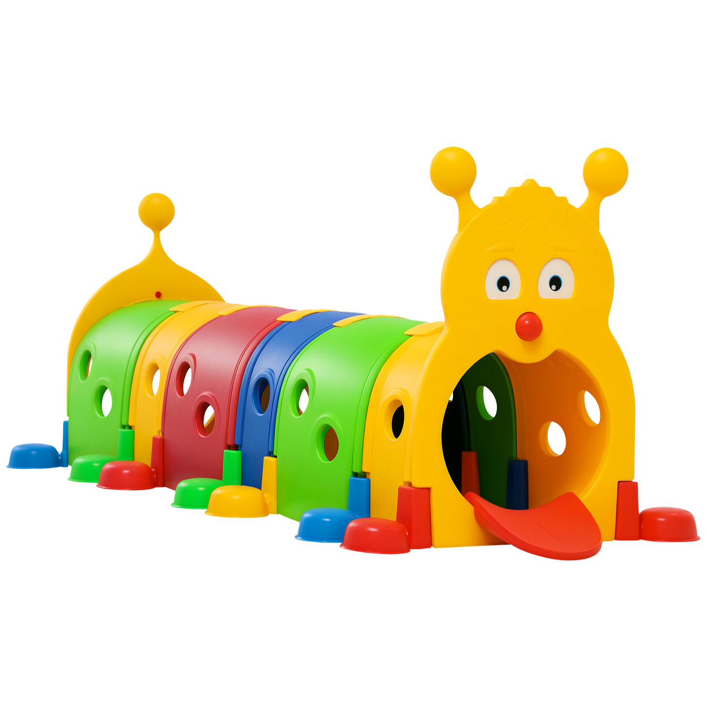 Caterpillar Toddler Tunnel for Crawling, Climbing & Active Indoor-Outdoor Play Multi Color 1050x310x640 mm