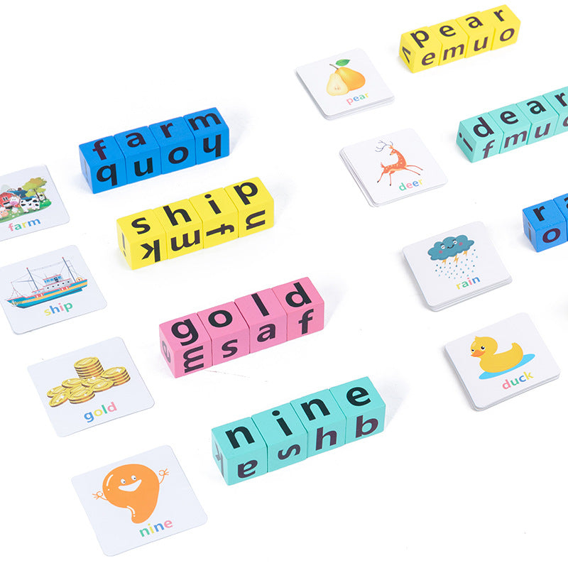 Wooden Alphabet Spelling PK Game