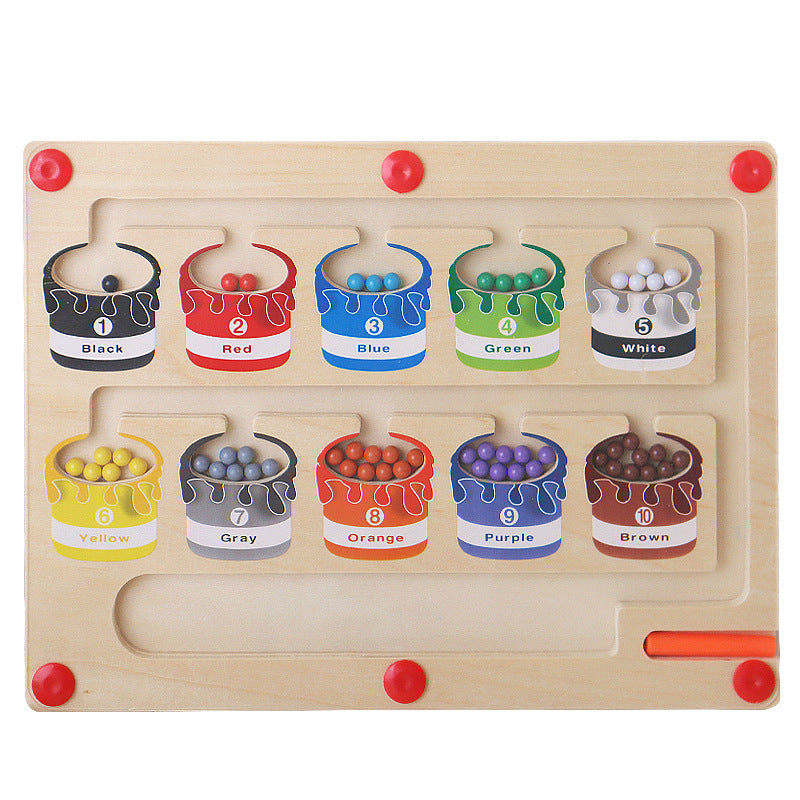 Wooden Magnetic Learning Toy Set