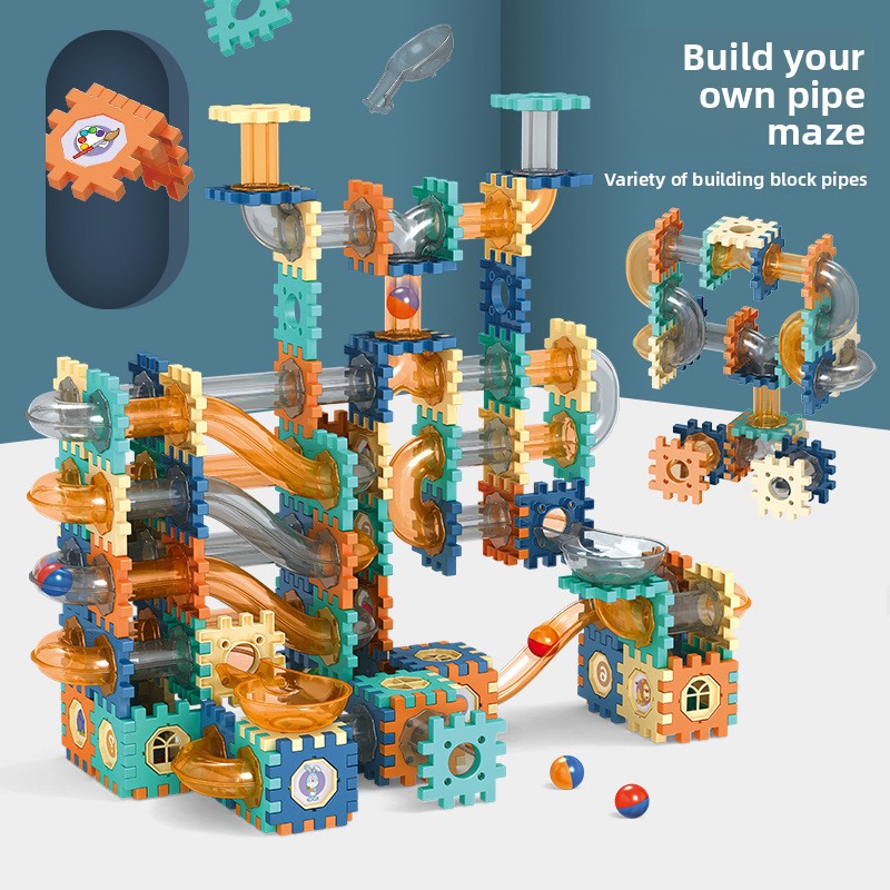 Ball Track Building Blocks Set for Kids