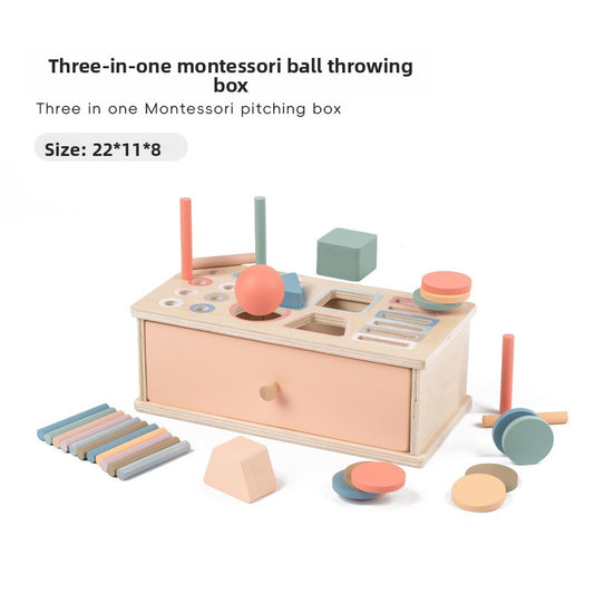 Montessori Shape and Color Matching Toy 3-in-1