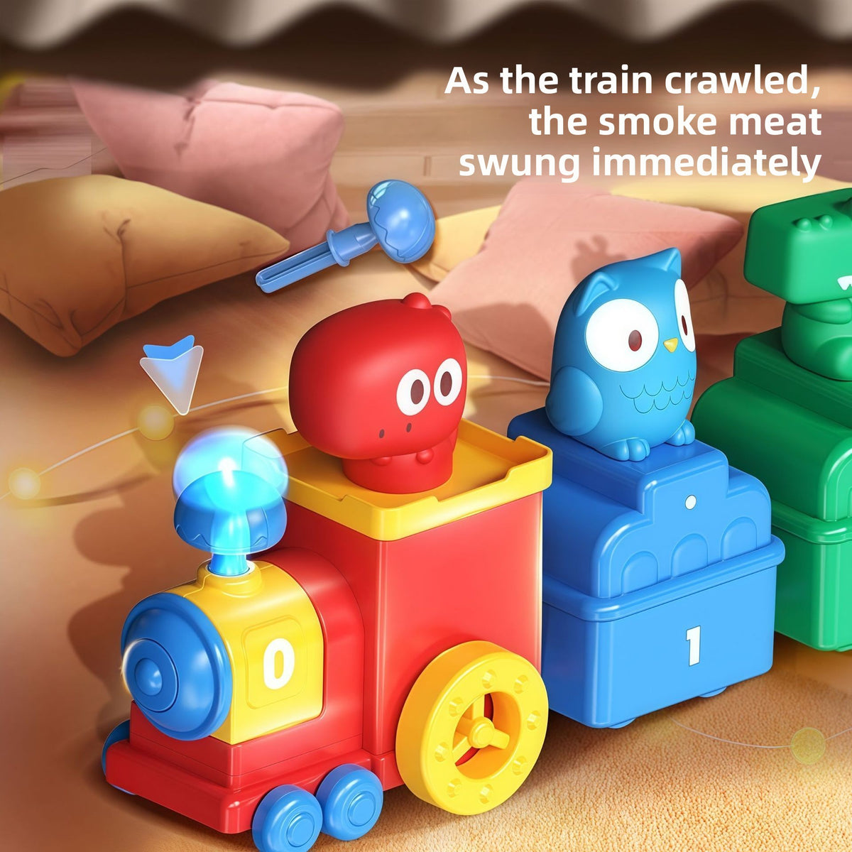 10-Piece Train and Finger Puppet Set for Story Play