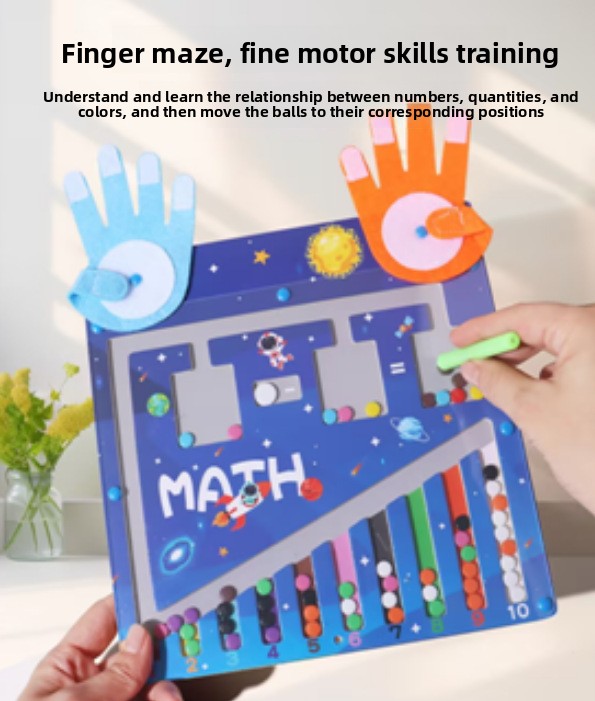 Wooden Finger Counting Math Toy – Activity Options
