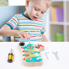 Wooden Dinosaur Screw & Nut Assembly Toy for Kids
