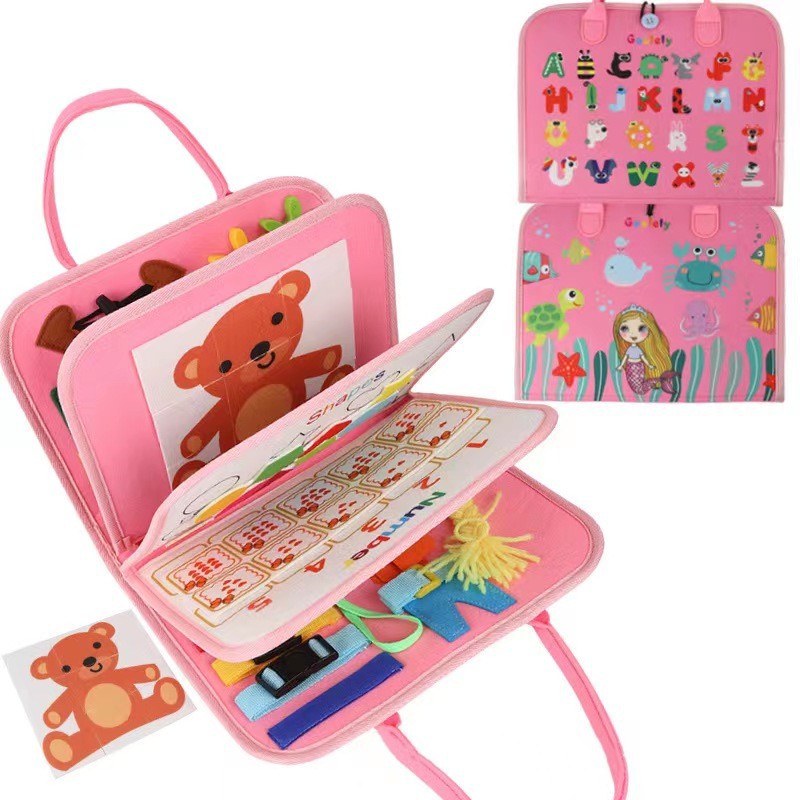 Felt Busy Board Activity Books for Kids – 20 Designs