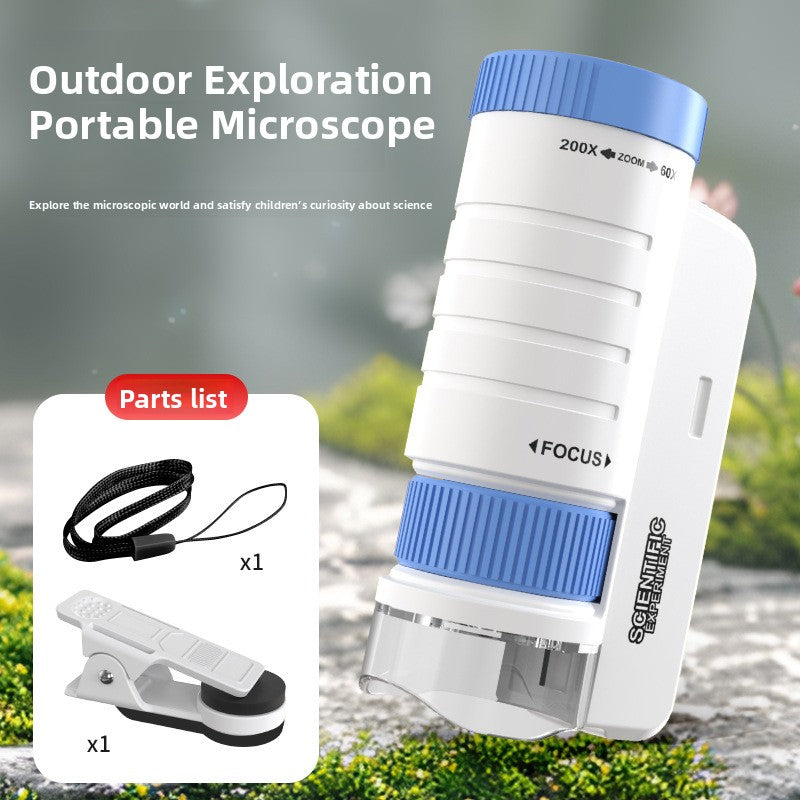 Handheld Portable Microscope for Students 200x Magnification