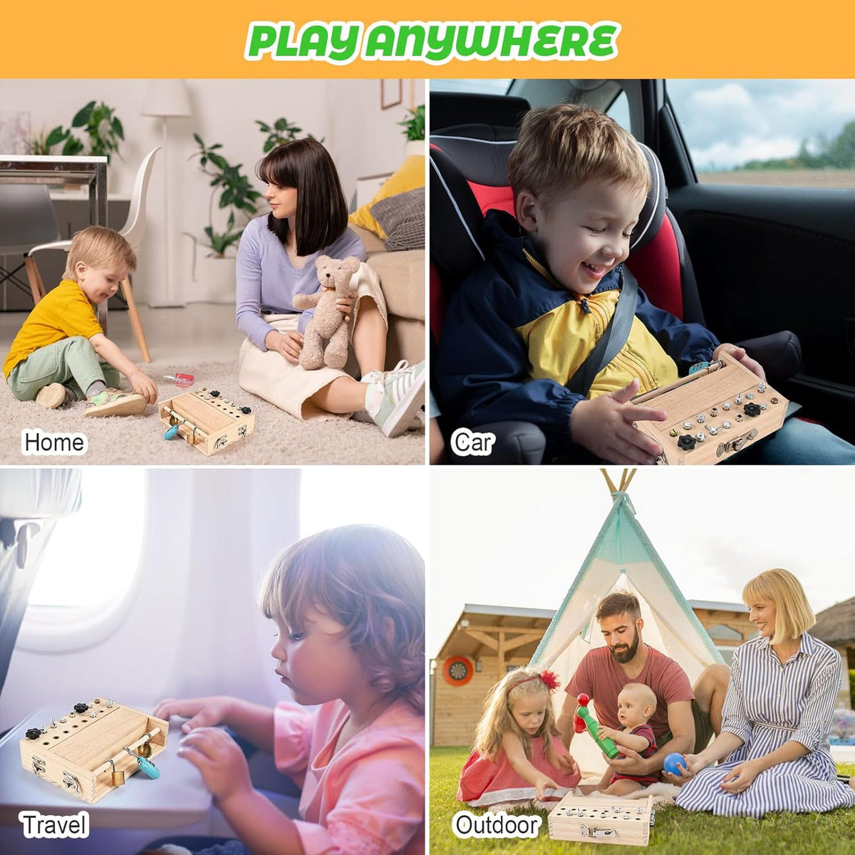 Montessori Screwdriver Skill Board for Kids