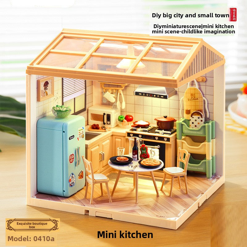 DIY Light-Up Building Block House Kits