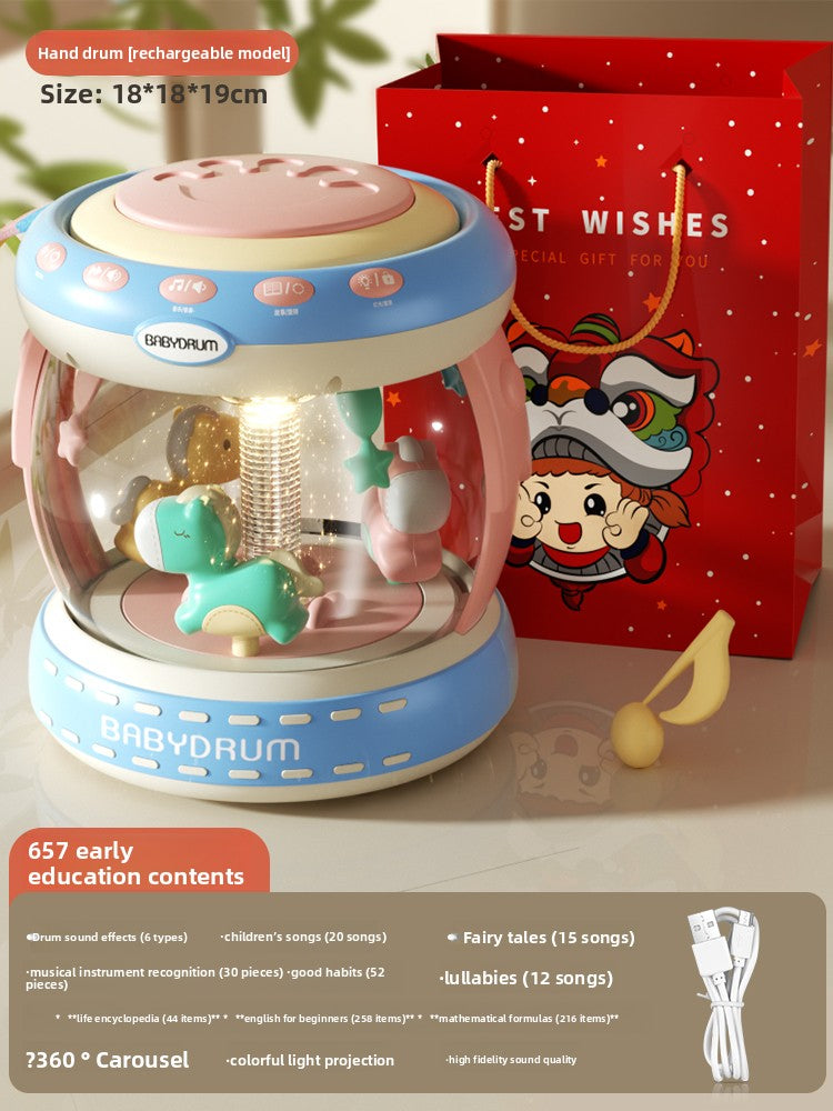 Rechargeable Educational Drum Toy for Babies