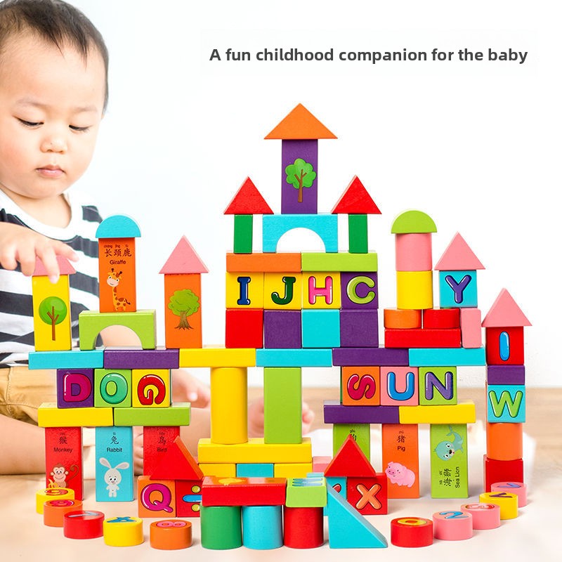 Large Wooden Building Blocks for Kids