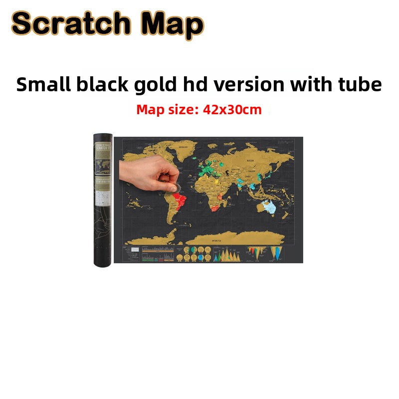 Scratch-Off Travel Map – World & USA Options
