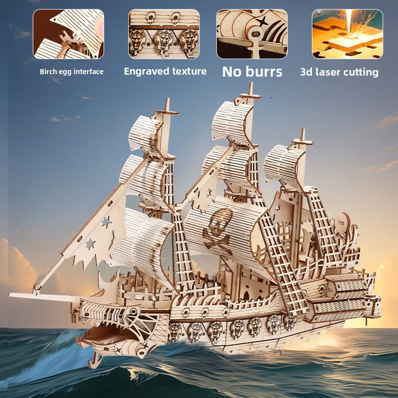 Wooden 3D Puzzle Toy for Kids