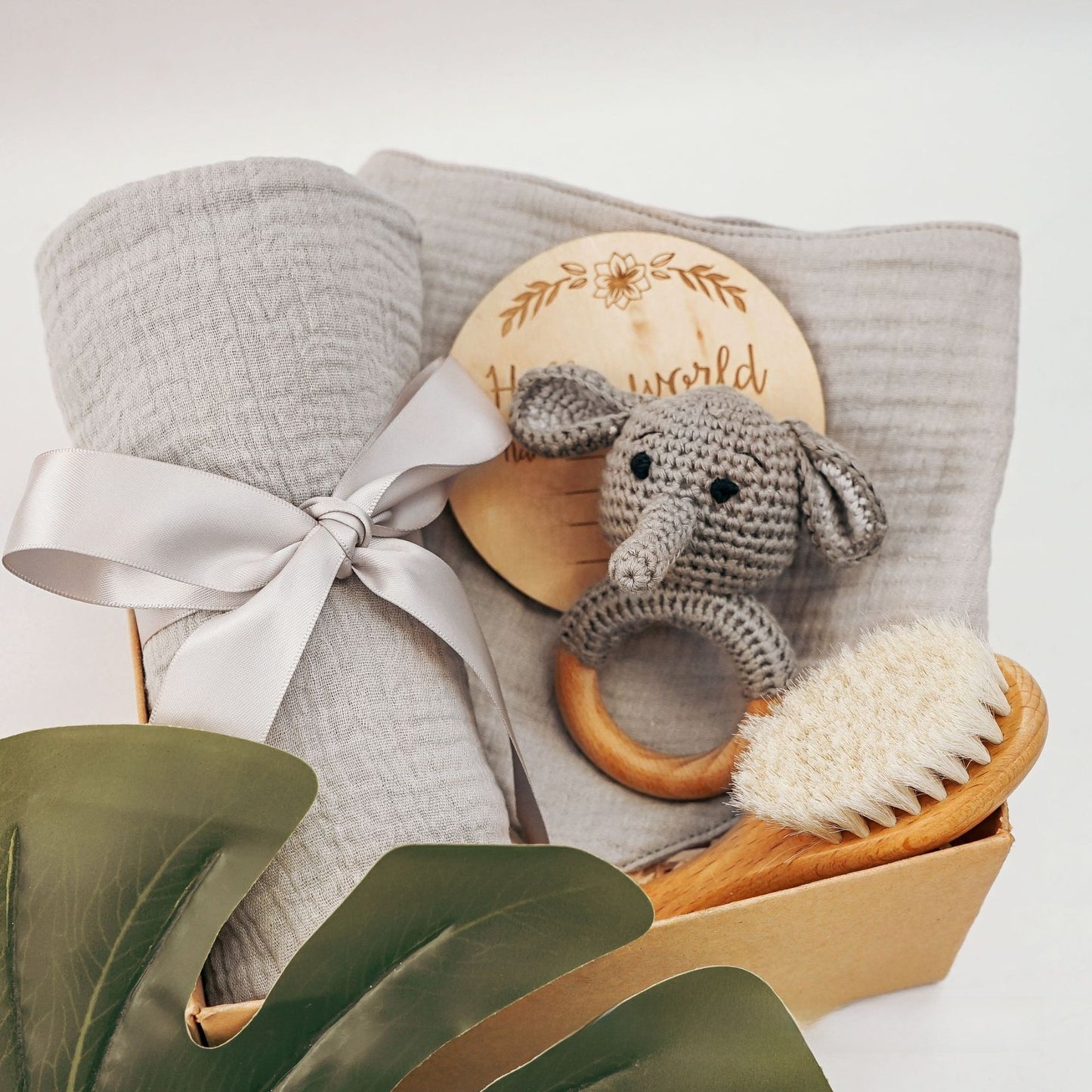 Pure Cotton Crochet Baby Rattle Gift Set