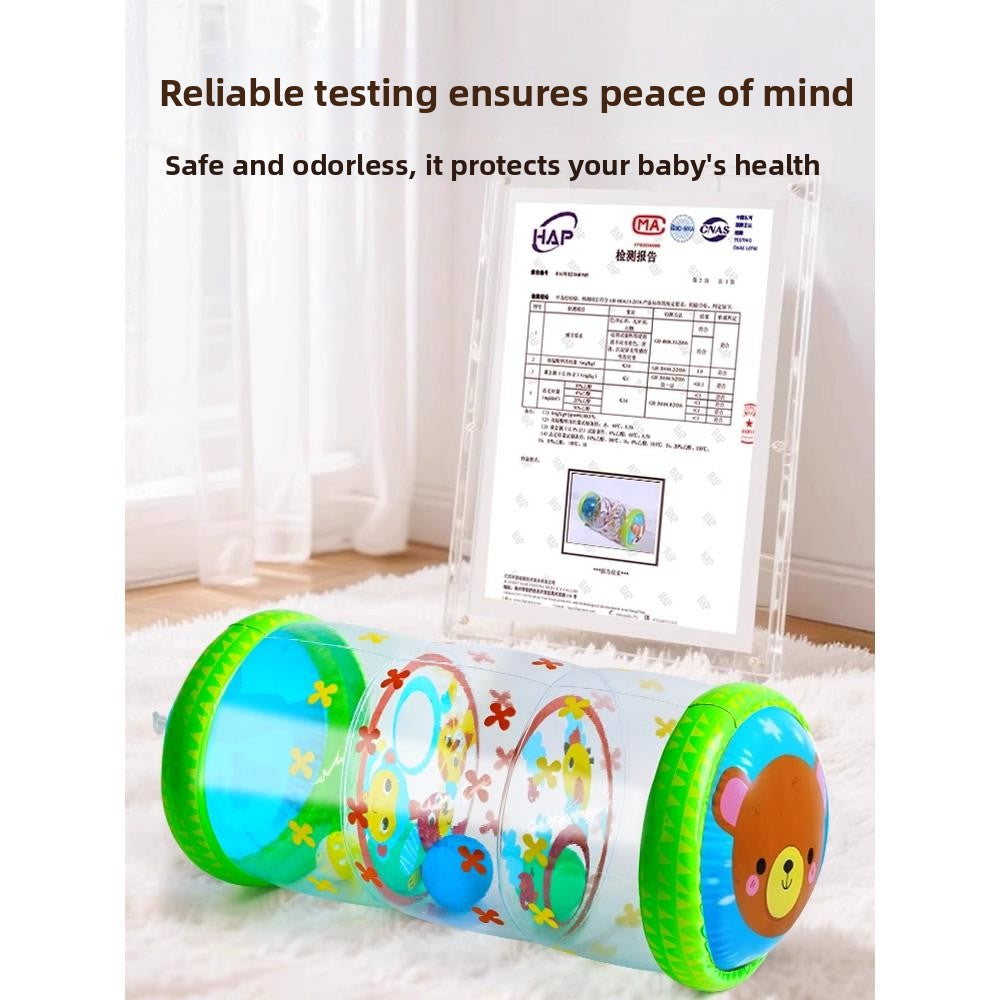 Inflatable Baby Crawling Roller with Bells – Animal Design