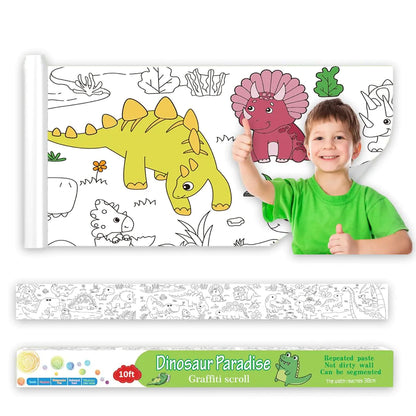 🦖🎨 Turn Any Wall Into a Mess-Free Creative Playground (Huge 120” Roll!)