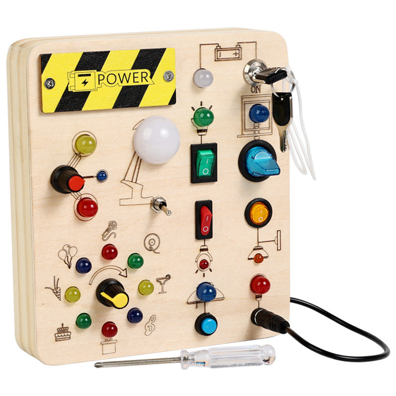 Wooden Busy Board for Practical Life Skills