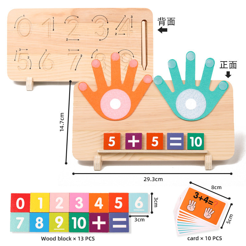 Wooden Finger Counting Math Toy – Activity Options