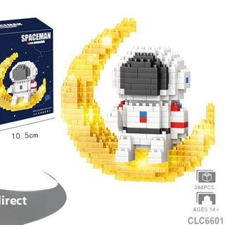 Glow Astronaut Building Blocks for Space STEM Play