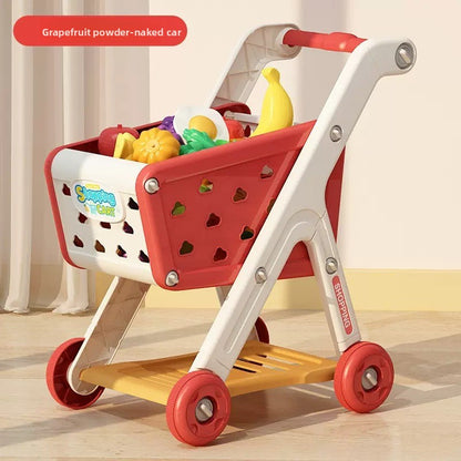 Kids Shopping Cart Pretend Play Set