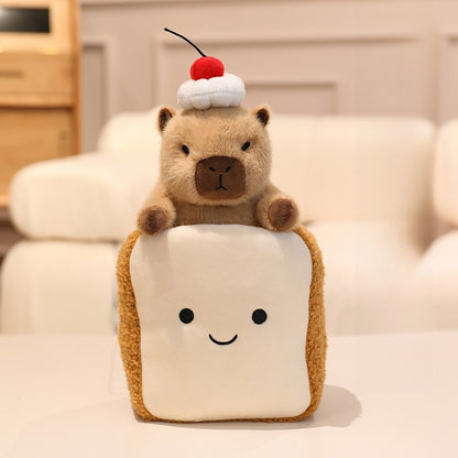 Cute Capybara Plush Toy Dessert Theme