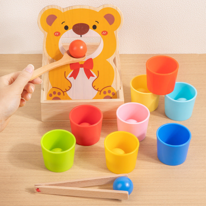 Wooden Color Matching Feeding Toy Set MM0.6-8