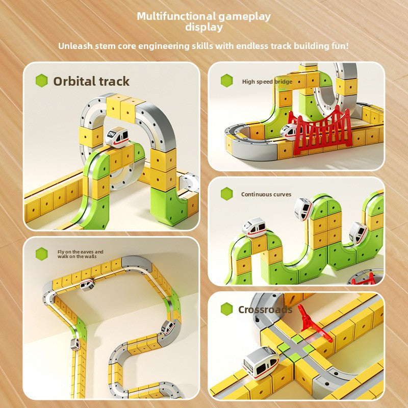Magnetic Educational Train Set for Kids