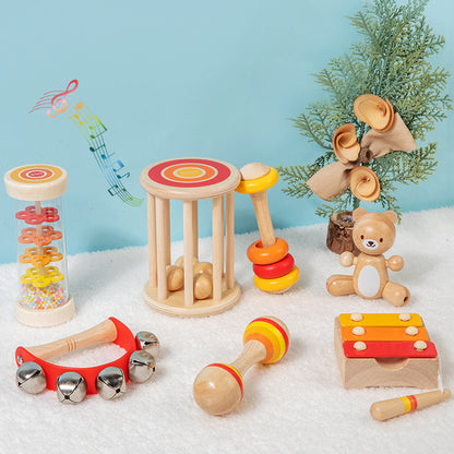 Wooden Musical Instrument Set for Infants