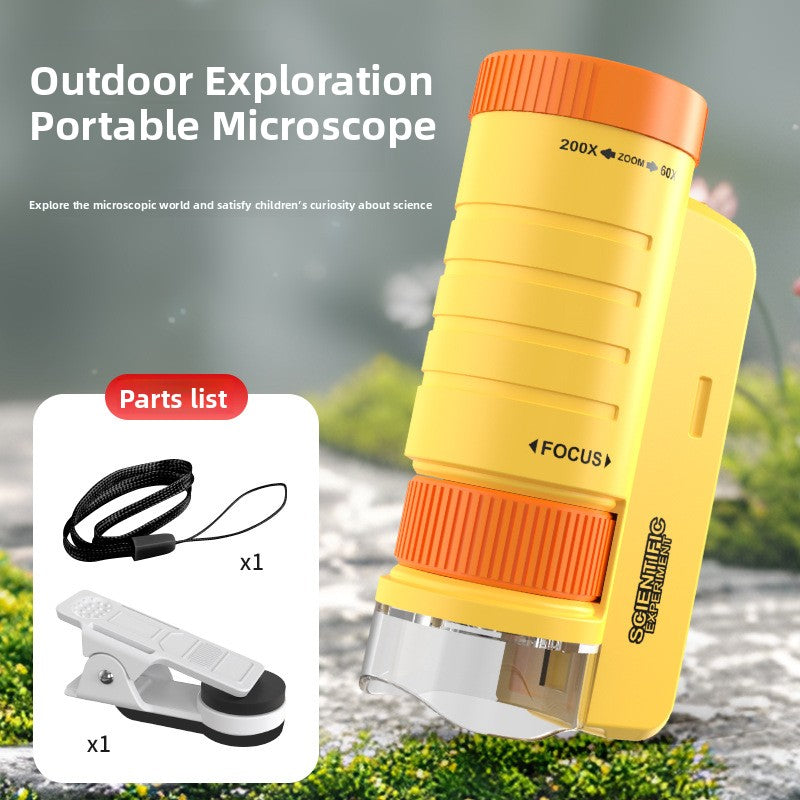 Handheld Portable Microscope for Students 200x Magnification