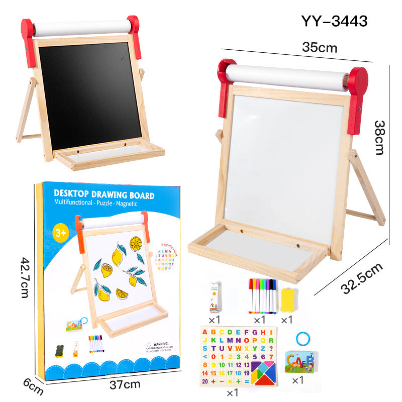 Double-Sided Drawing Board for Kids