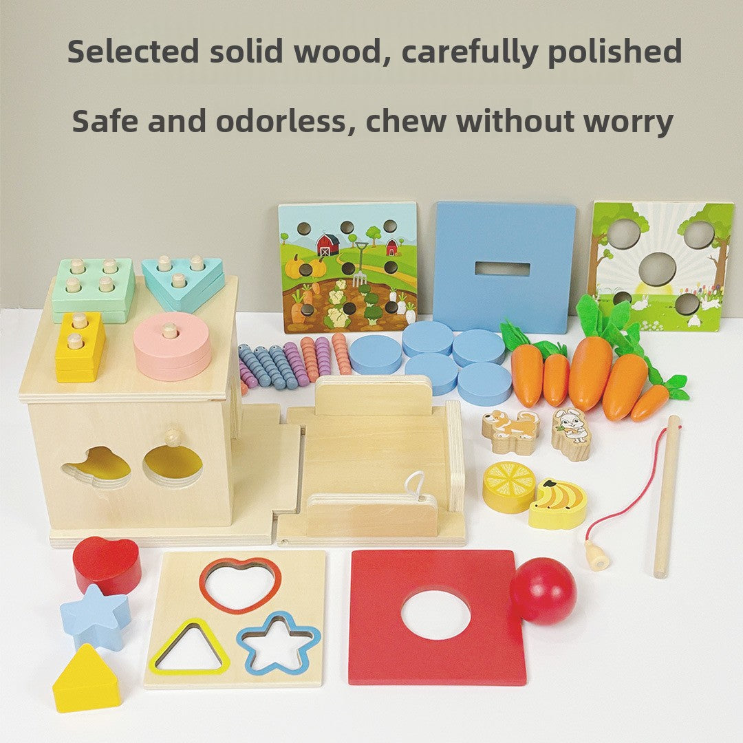 Montessori Wooden Blocks Set for Kids