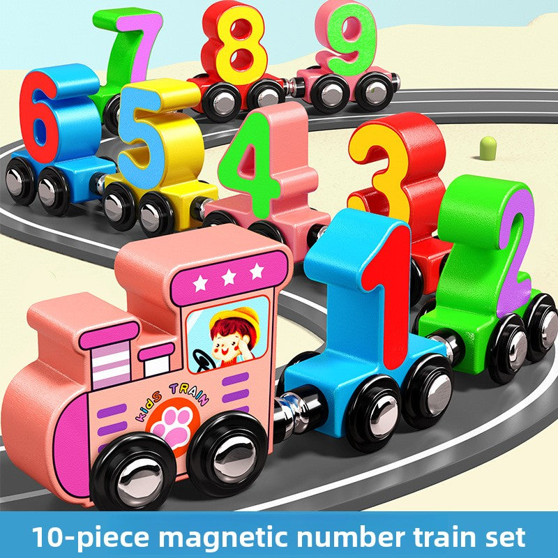 Magnetic Number Train Toy for Early Math