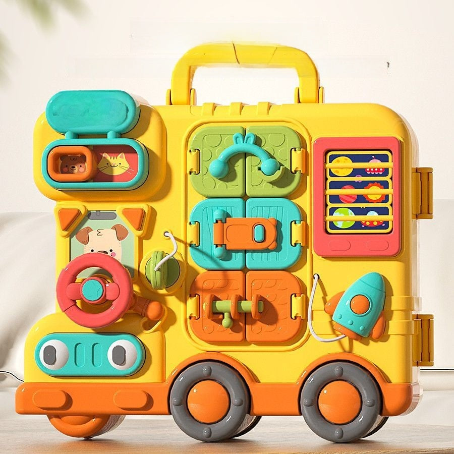 Busy Board Puzzle Insert Toy for Kids Busy Car No Battery