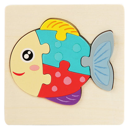 Wooden 3D Puzzle Toy for Spatial Learning