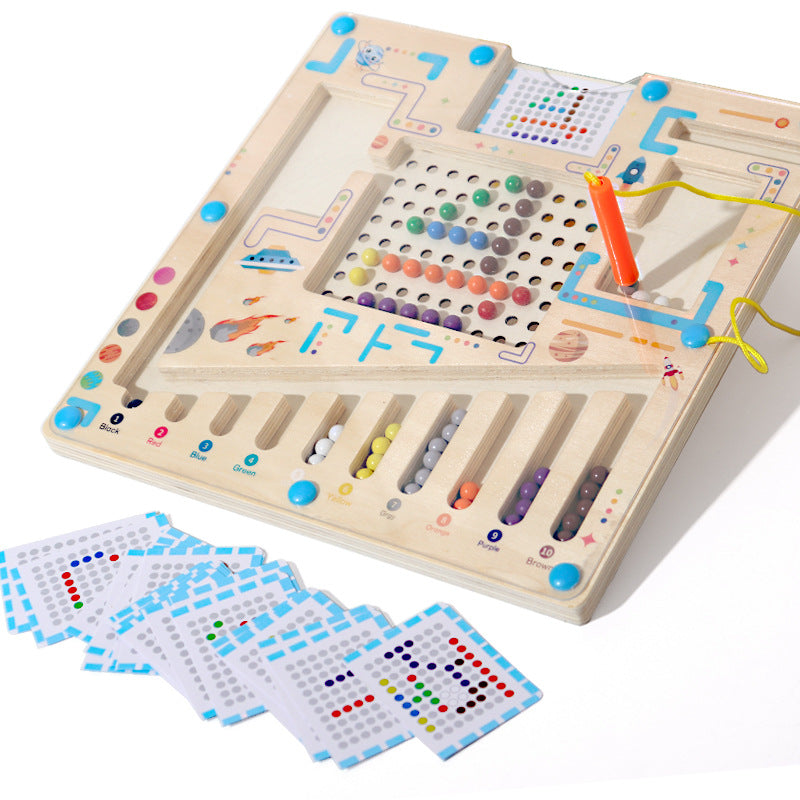 Wooden Montessori Maze Puzzle Board